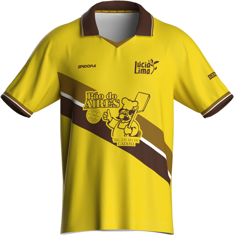 Equipamento T-shirt de futebol Spidora personalizado e sublimado Lucia Lima